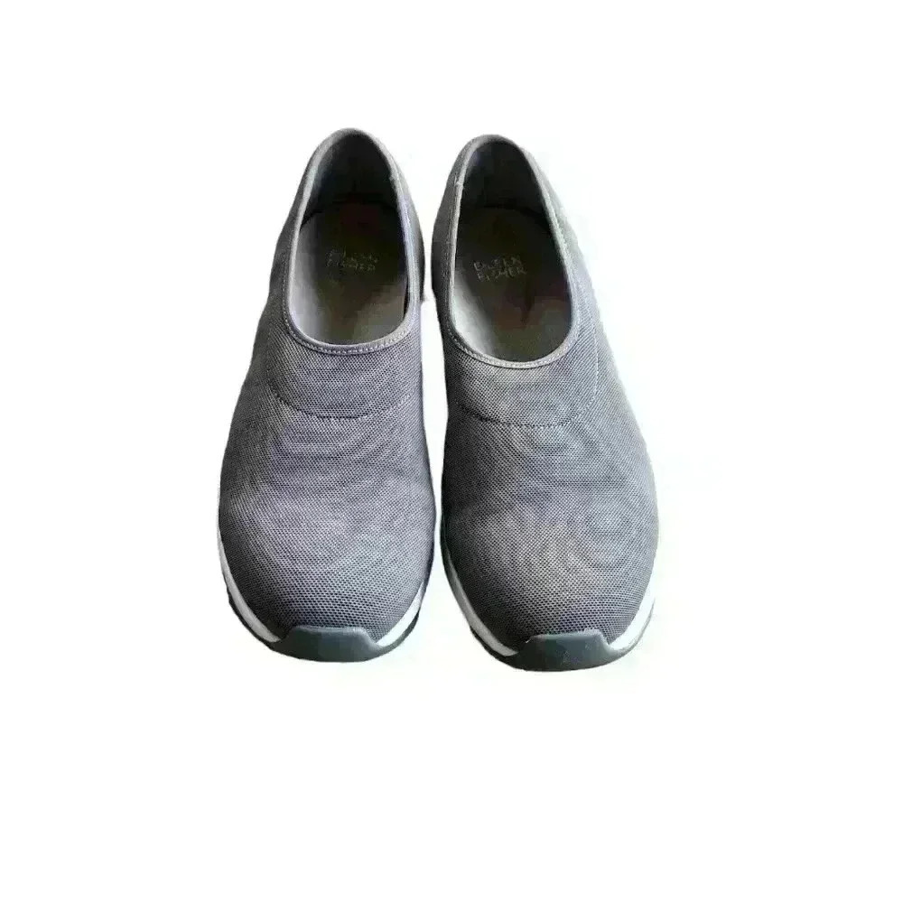 Eileen Fisher Grey Slip-On Sneaker - Picture 2 of 7